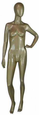 Manacanh Nữ 063 - Nhựa Vàng - Đứng chống tay trái ngang hông